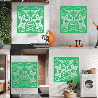 Wall Decals Pvc Abstract Animal Snake Couple Celtic Style It Won'T Fall Off