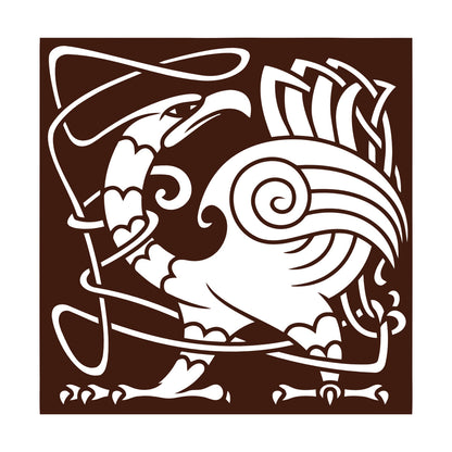 Abstract Birds Eagle Celtic Style Lettering Stickers Personalized Customization