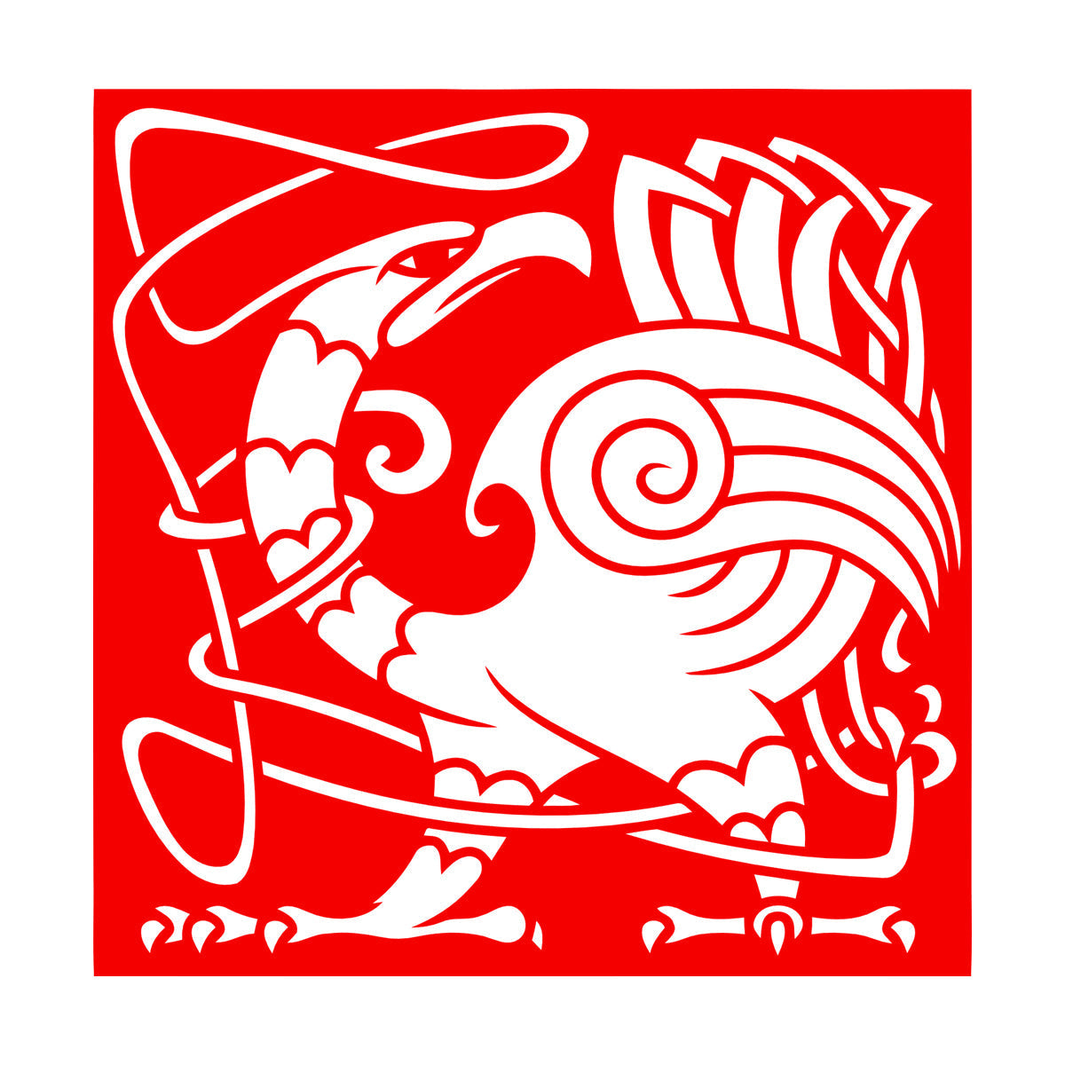 Abstract Birds Eagle Celtic Style Lettering Stickers Personalized Customization