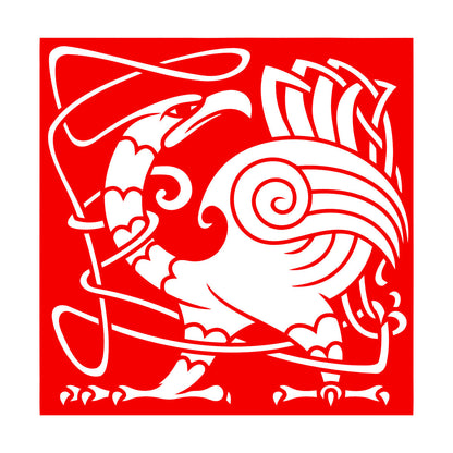 Abstract Birds Eagle Celtic Style Lettering Stickers Personalized Customization