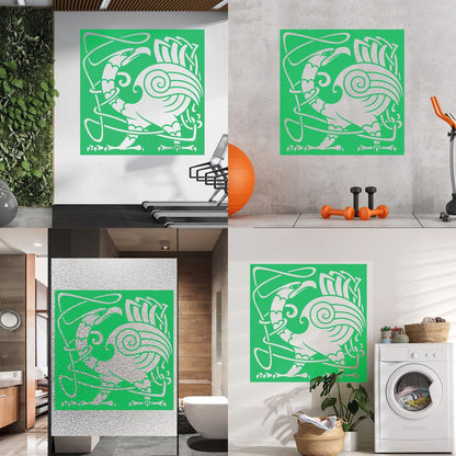 Abstract Birds Eagle Celtic Style Lettering Stickers Personalized Customization