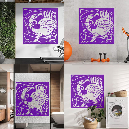 Abstract Birds Eagle Celtic Style Lettering Stickers Personalized Customization