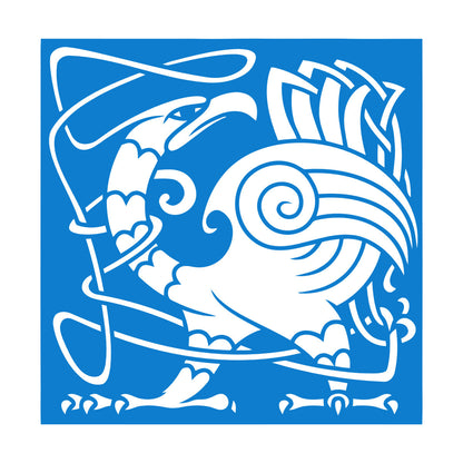 Abstract Birds Eagle Celtic Style Lettering Stickers Personalized Customization