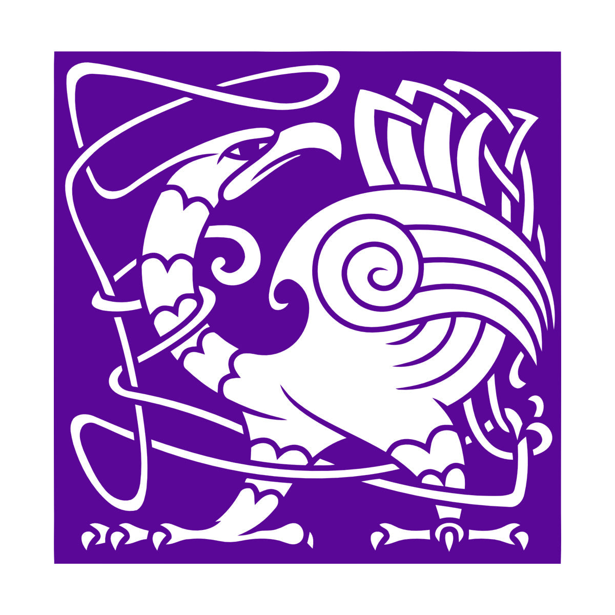 Abstract Birds Eagle Celtic Style Lettering Stickers Personalized Customization