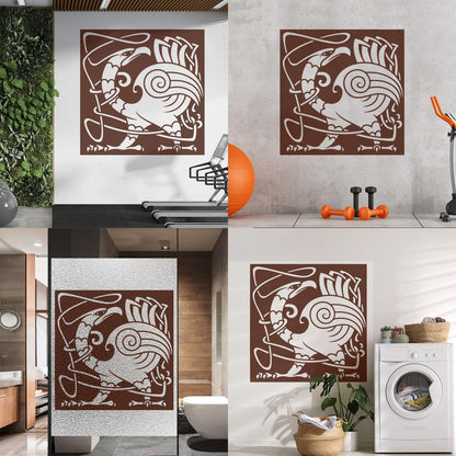 Abstract Birds Eagle Celtic Style Lettering Stickers Personalized Customization