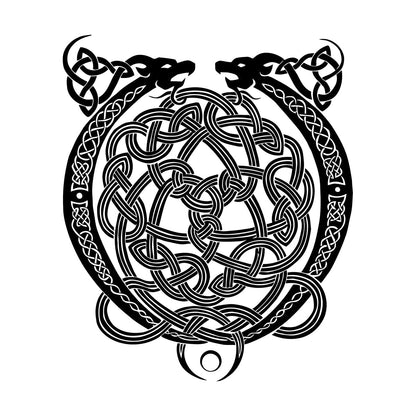 Wall Decals Celtic Cross Ornament Dragon Ireland Irish Pattern Wall Beautification