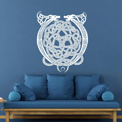 Wall Decals Celtic Cross Ornament Dragon Ireland Irish Pattern Wall Beautification