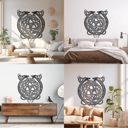 Wall Decals Celtic Cross Ornament Dragon Ireland Irish Pattern Wall Beautification