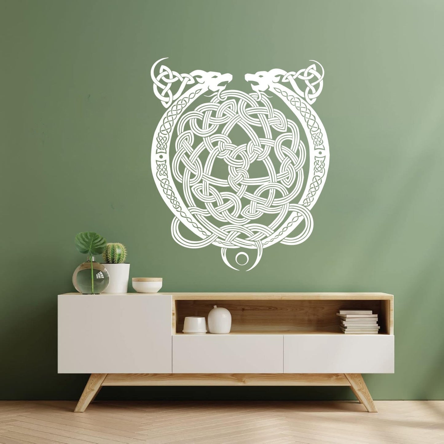 Wall Decals Celtic Cross Ornament Dragon Ireland Irish Pattern Wall Beautification