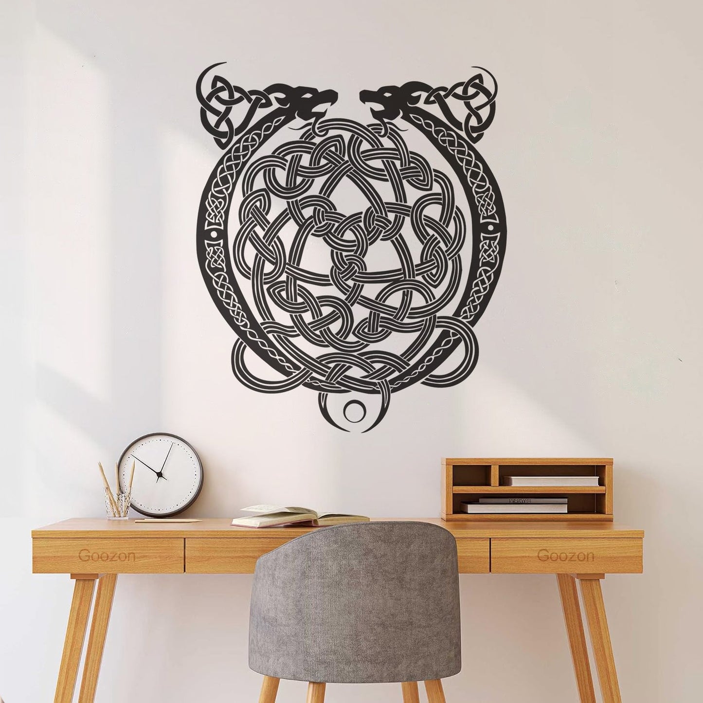Wall Decals Celtic Cross Ornament Dragon Ireland Irish Pattern Wall Beautification