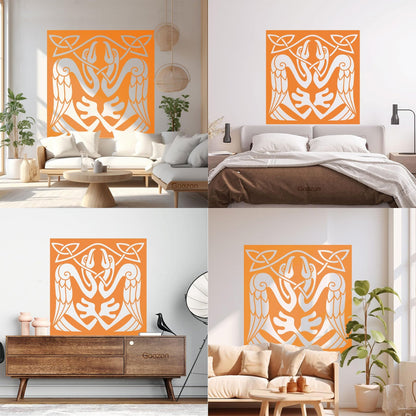 Abstract Birds Eagle Celtic Style Wall Stickers Paster Paper Store Decoration