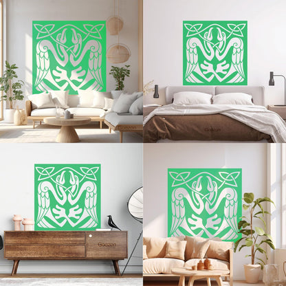 Abstract Birds Eagle Celtic Style Wall Stickers Paster Paper Store Decoration