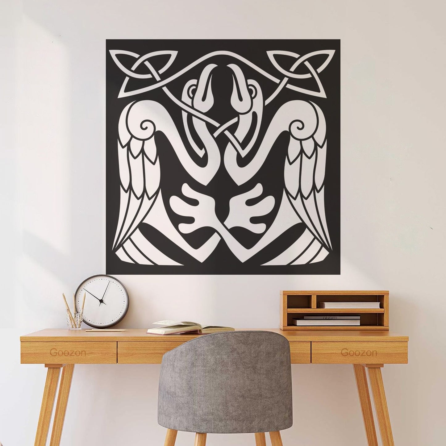 Abstract Birds Eagle Celtic Style Wall Stickers Paster Paper Store Decoration