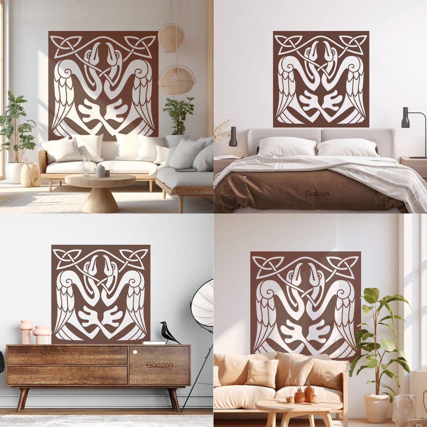 Abstract Birds Eagle Celtic Style Wall Stickers Paster Paper Store Decoration