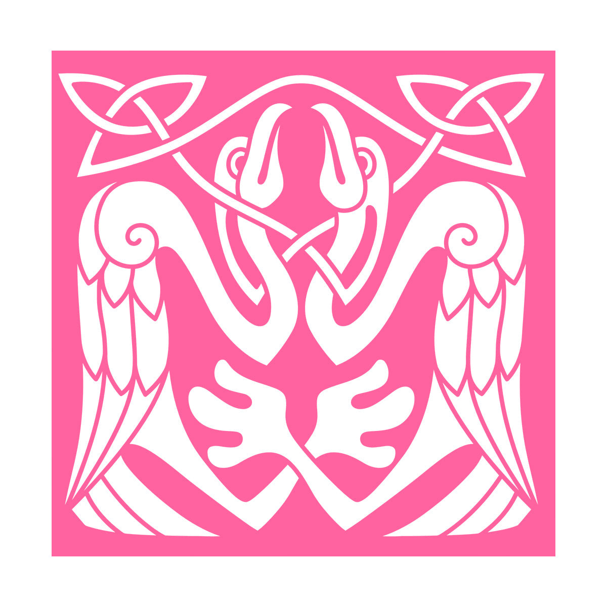 Abstract Birds Eagle Celtic Style Wall Stickers Paster Paper Store Decoration