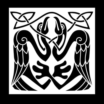 Abstract Birds Eagle Celtic Style Wall Stickers Paster Paper Store Decoration