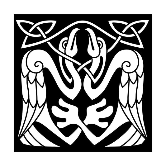 Abstract Birds Eagle Celtic Style Wall Stickers Paster Paper Store Decoration