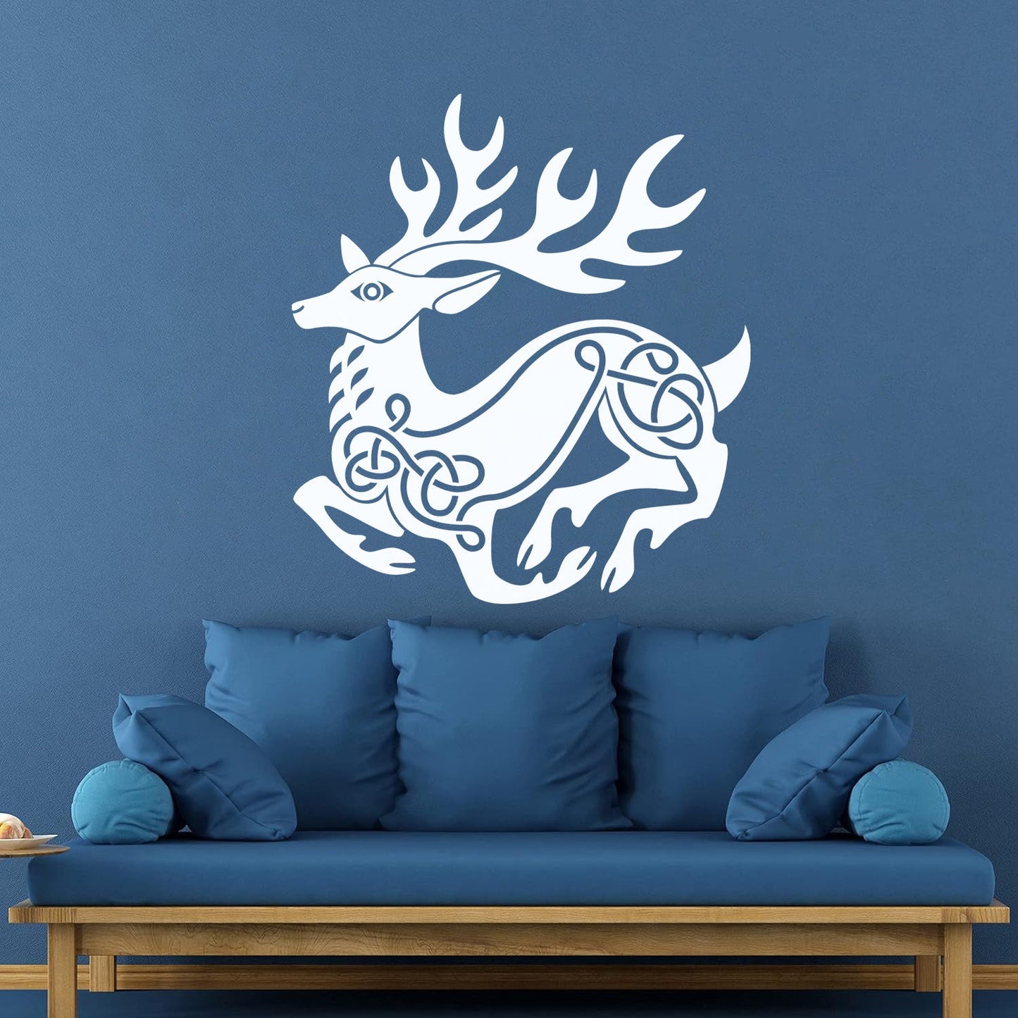 Vinyl Wall Stickers Celtic Deer Pattern Animal Irish Ireland It Won'T Fall Off