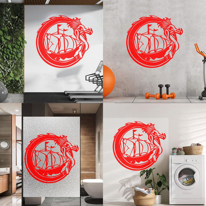 Wall Decals Celtic Dragon Viking Ship Boat Sail Sailor Personalized Customization