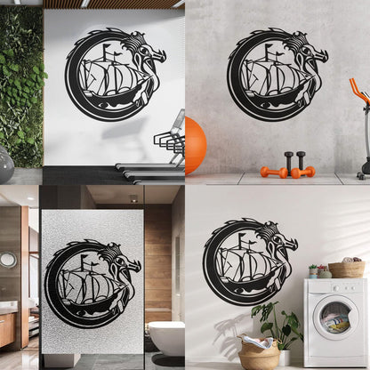 Wall Decals Celtic Dragon Viking Ship Boat Sail Sailor Personalized Customization