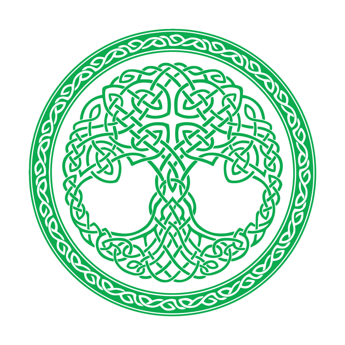 Wall Stickers Paster Paper Celtic Ornament Circle Tree Of Life Symbol Car Body Decoration