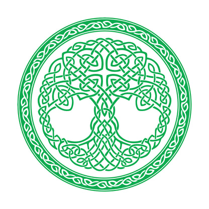 Wall Stickers Paster Paper Celtic Ornament Circle Tree Of Life Symbol Car Body Decoration