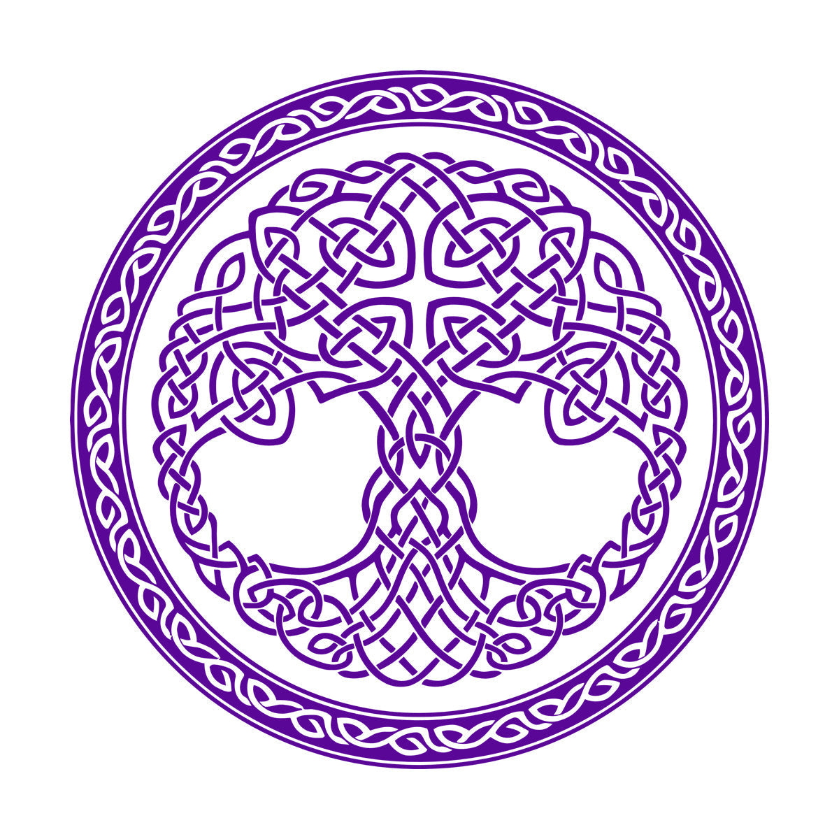 Wall Stickers Paster Paper Celtic Ornament Circle Tree Of Life Symbol Car Body Decoration