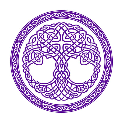 Wall Stickers Paster Paper Celtic Ornament Circle Tree Of Life Symbol Car Body Decoration