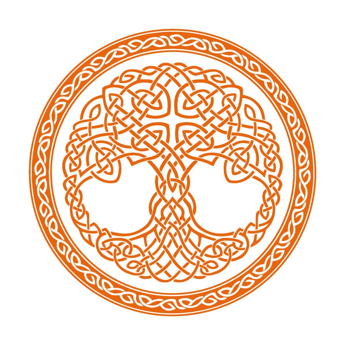 Wall Stickers Paster Paper Celtic Ornament Circle Tree Of Life Symbol Car Body Decoration
