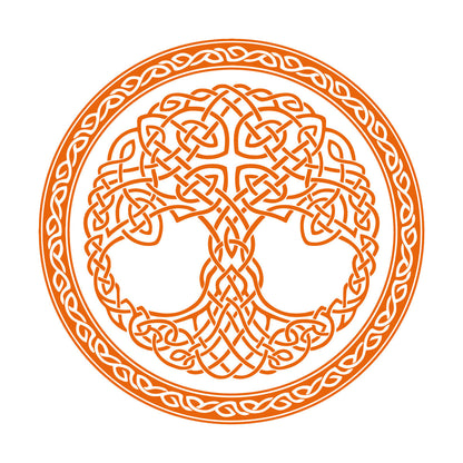 Wall Stickers Paster Paper Celtic Ornament Circle Tree Of Life Symbol Car Body Decoration