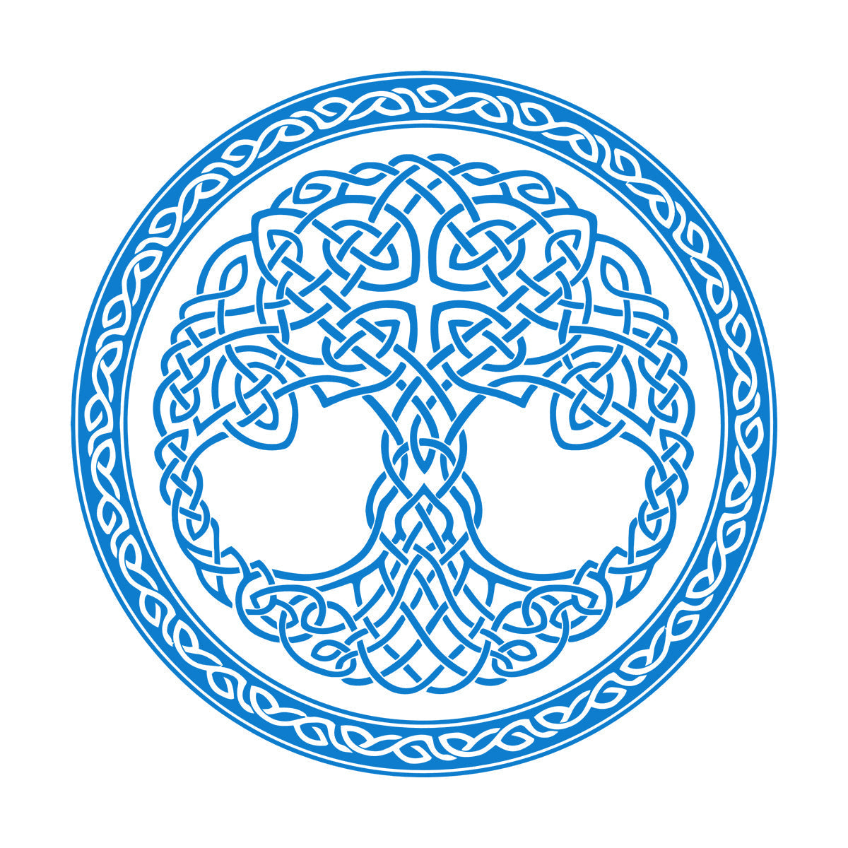 Wall Stickers Paster Paper Celtic Ornament Circle Tree Of Life Symbol Car Body Decoration