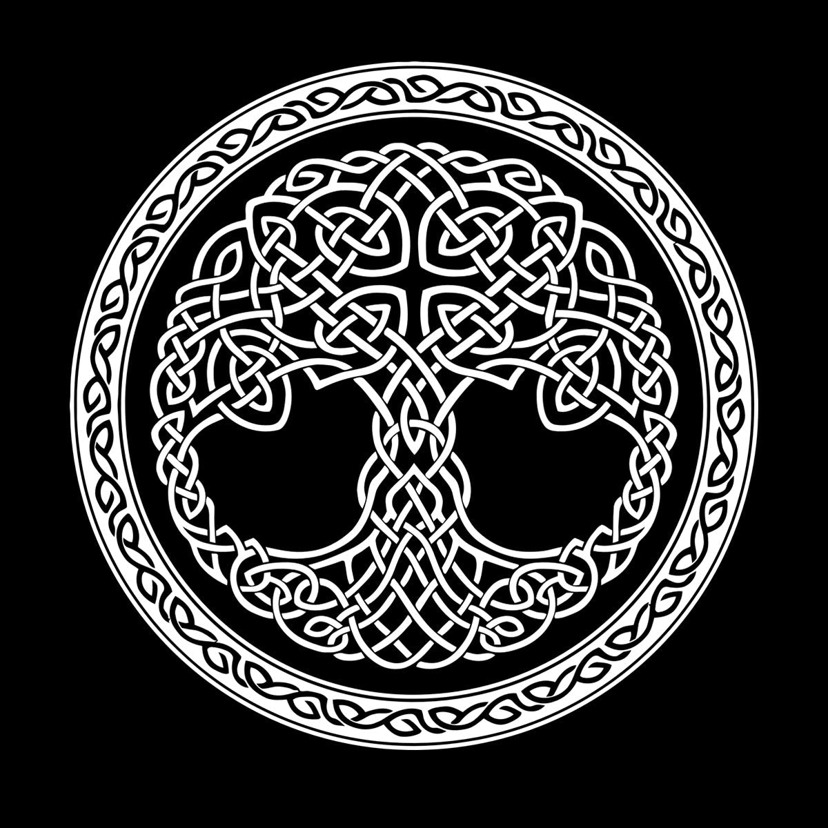 Wall Stickers Paster Paper Celtic Ornament Circle Tree Of Life Symbol Car Body Decoration