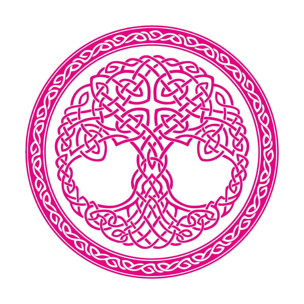 Wall Stickers Paster Paper Celtic Ornament Circle Tree Of Life Symbol Car Body Decoration