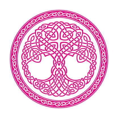 Wall Stickers Paster Paper Celtic Ornament Circle Tree Of Life Symbol Car Body Decoration