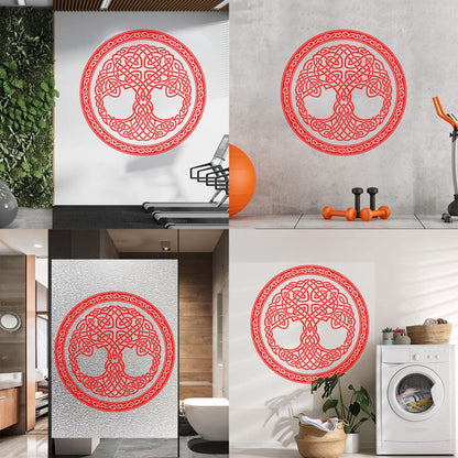 Wall Stickers Paster Paper Celtic Ornament Circle Tree Of Life Symbol Car Body Decoration