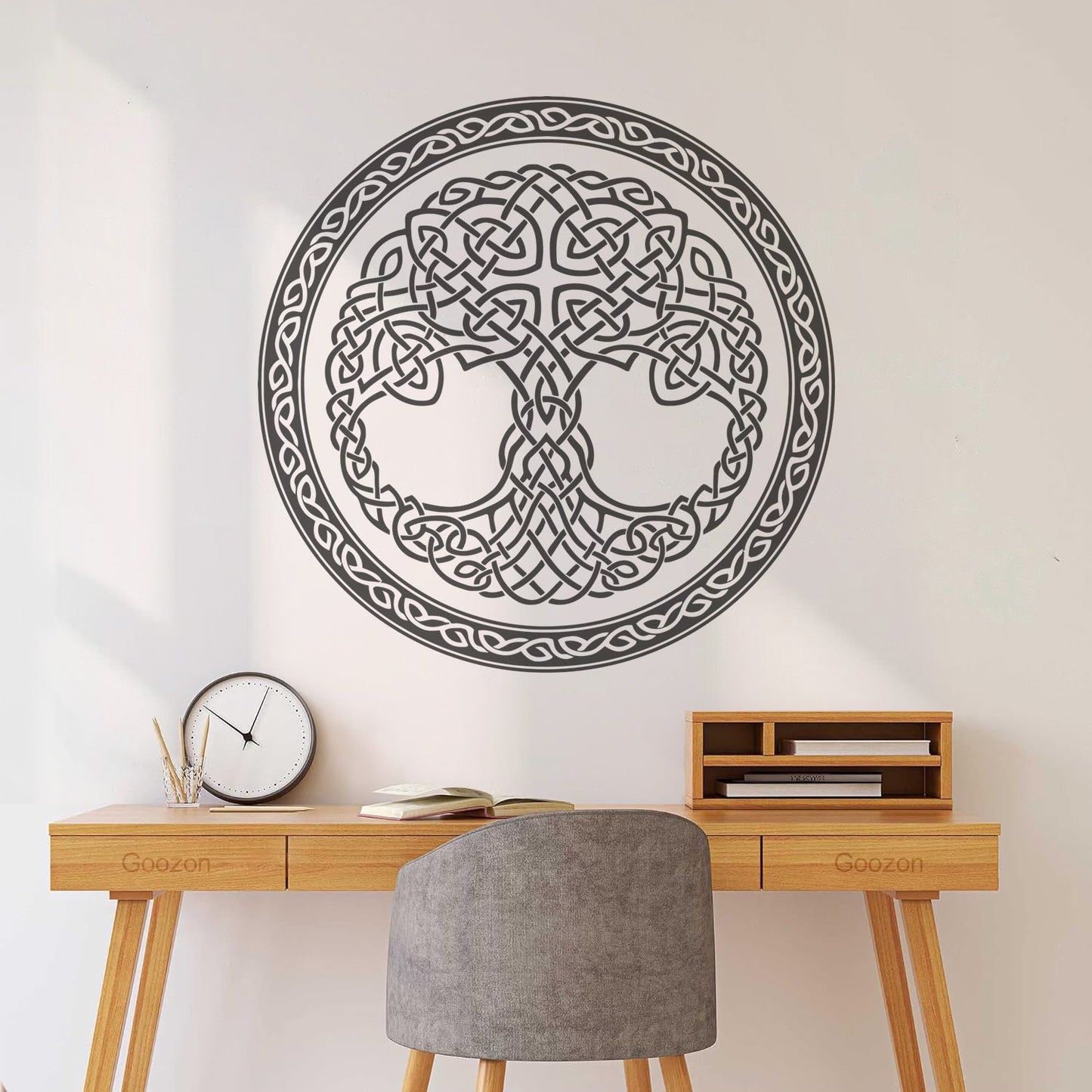 Wall Stickers Paster Paper Celtic Ornament Circle Tree Of Life Symbol Car Body Decoration