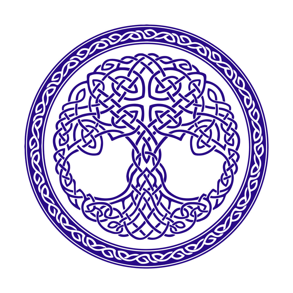 Wall Stickers Paster Paper Celtic Ornament Circle Tree Of Life Symbol Car Body Decoration