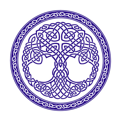 Wall Stickers Paster Paper Celtic Ornament Circle Tree Of Life Symbol Car Body Decoration