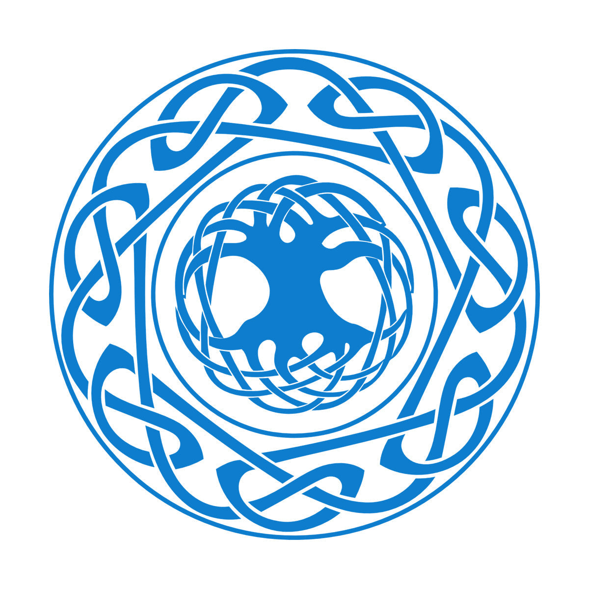 Engraving Stickers Celtic Ornament Tree Of Life Ethnic Style Self Adhesive