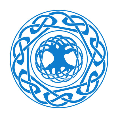 Engraving Stickers Celtic Ornament Tree Of Life Ethnic Style Self Adhesive