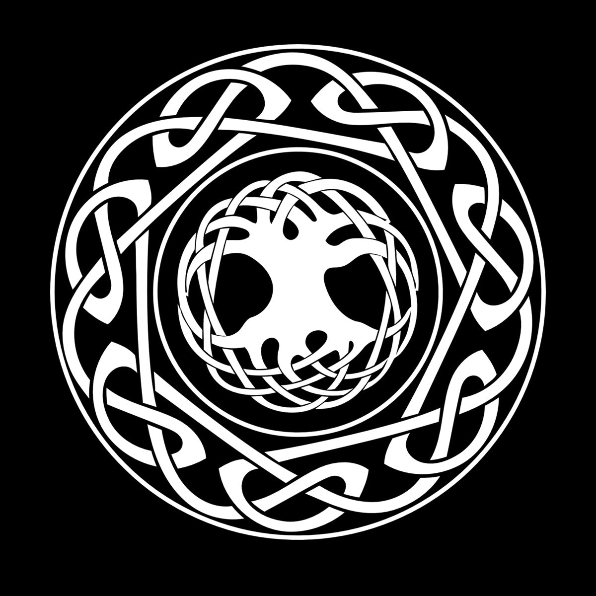 Engraving Stickers Celtic Ornament Tree Of Life Ethnic Style Self Adhesive