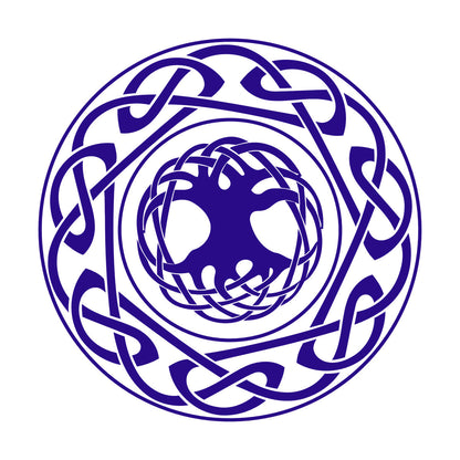 Engraving Stickers Celtic Ornament Tree Of Life Ethnic Style Self Adhesive