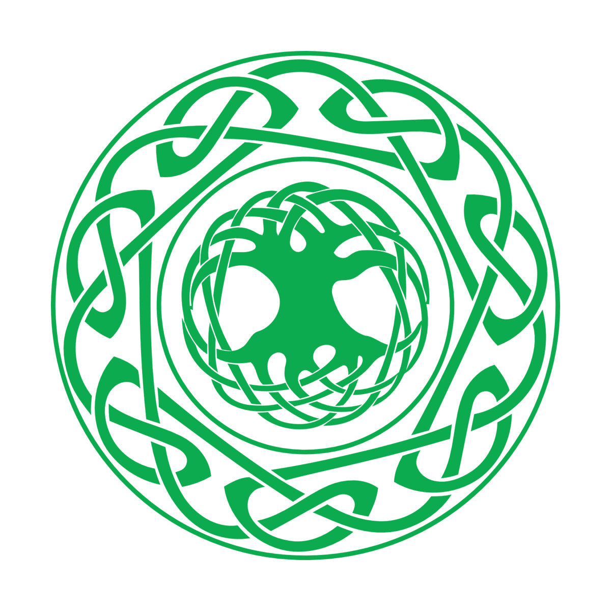 Engraving Stickers Celtic Ornament Tree Of Life Ethnic Style Self Adhesive