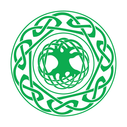 Engraving Stickers Celtic Ornament Tree Of Life Ethnic Style Self Adhesive