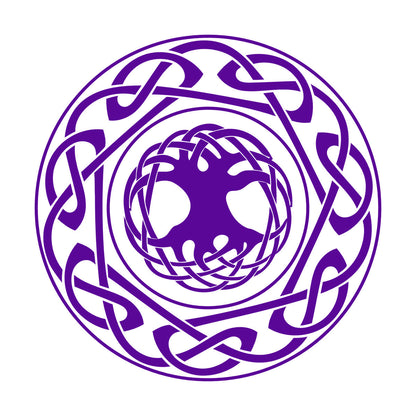 Engraving Stickers Celtic Ornament Tree Of Life Ethnic Style Self Adhesive