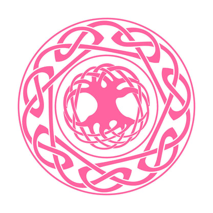 Engraving Stickers Celtic Ornament Tree Of Life Ethnic Style Self Adhesive