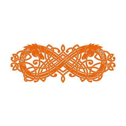 Lettering Stickers Celtic Ornament Wolf Head Animal Predator Equipped With Transfer Film Kit