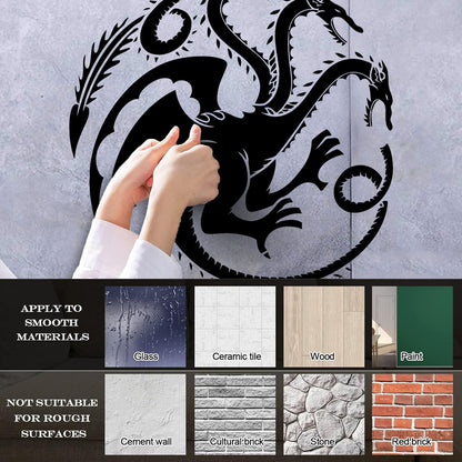 Wall Stickers Celtic Three Headed Dragon Ornament Car Body Decoration