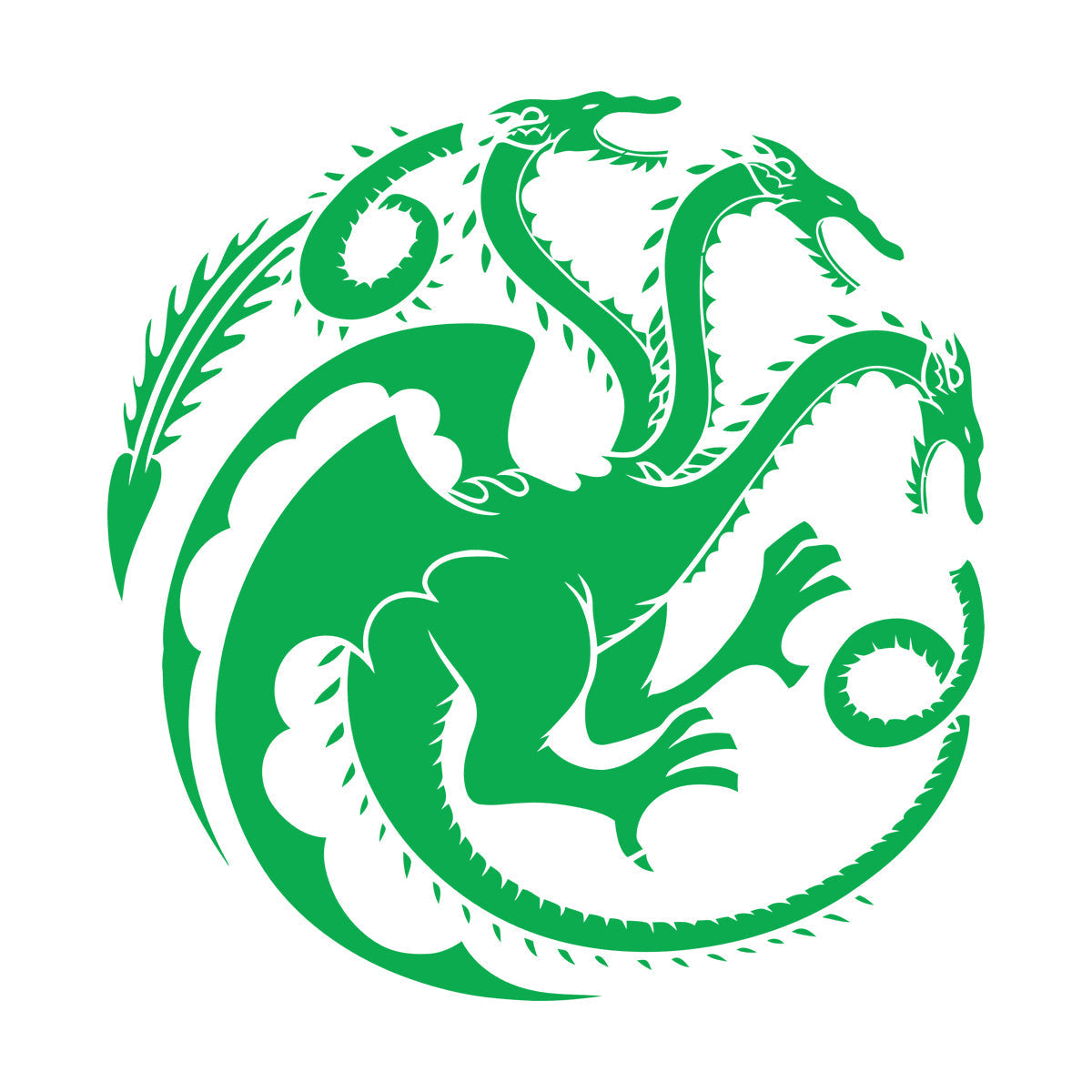 Wall Stickers Celtic Three Headed Dragon Ornament Car Body Decoration