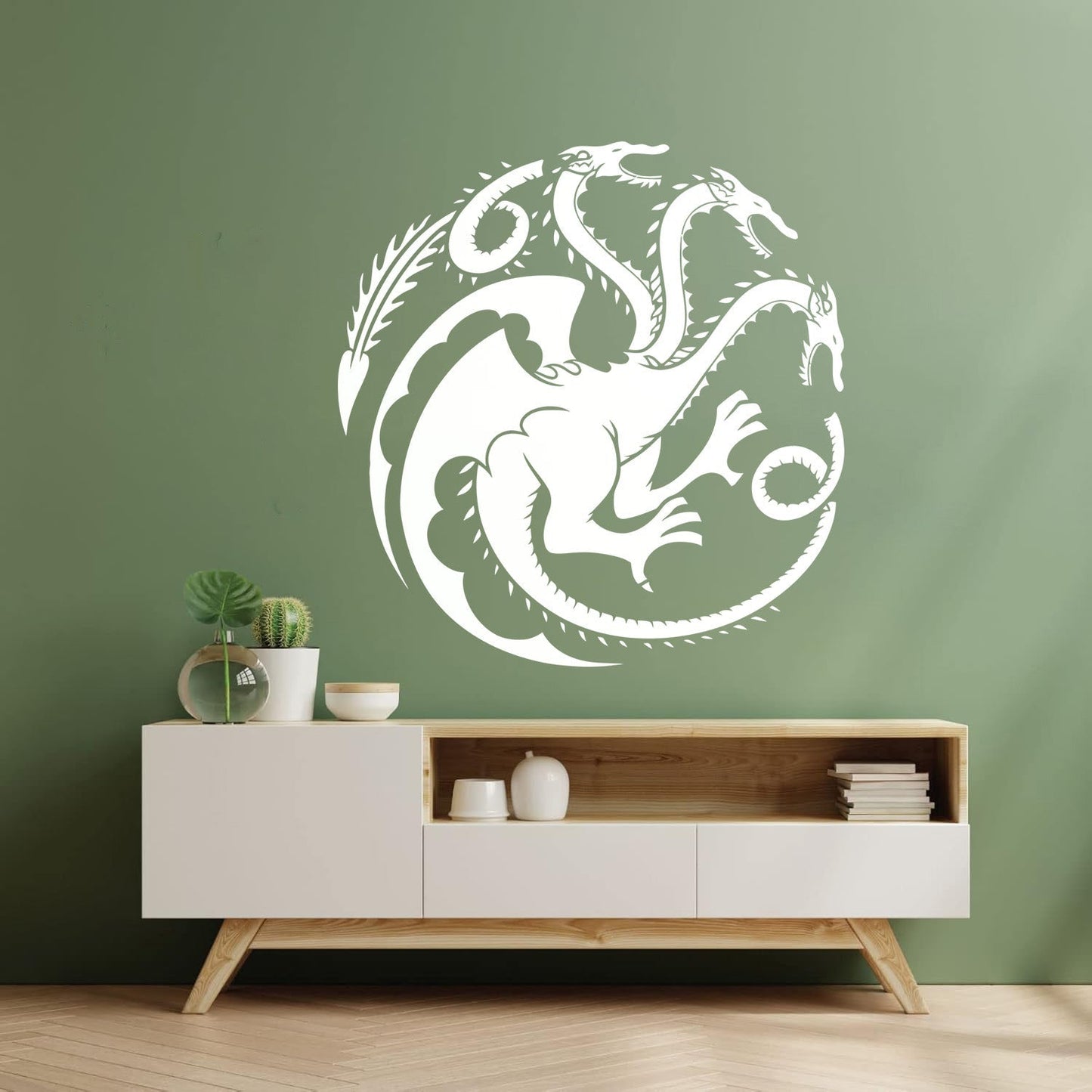 Wall Stickers Celtic Three Headed Dragon Ornament Car Body Decoration